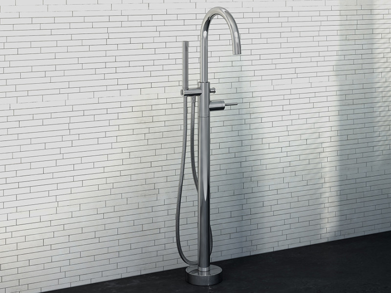 Kohlman Maxima bateria wannowa podłogowa chrom QF1170M