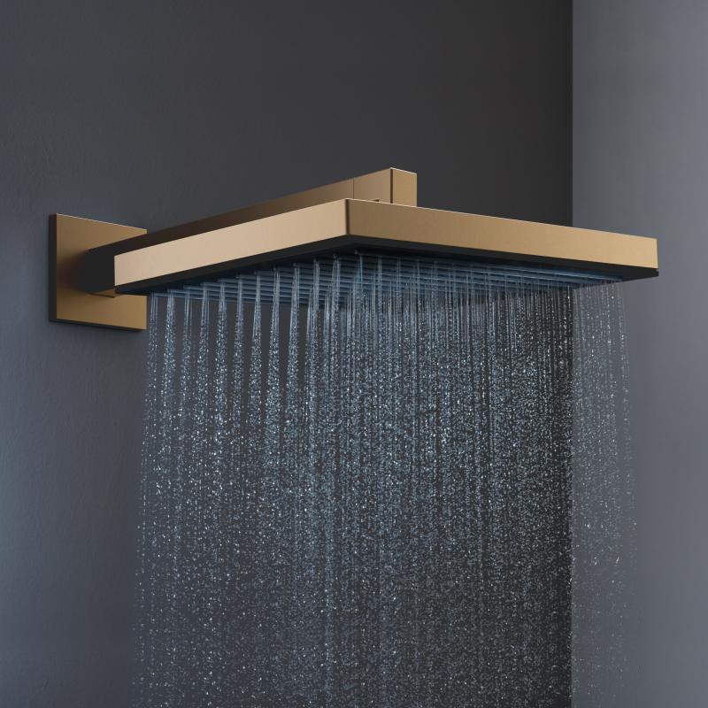 Hansgrohe Pulsify E Ecosmart deszczownica głowica prysznicowa 260 1jet brąz szczotkowany 24331140