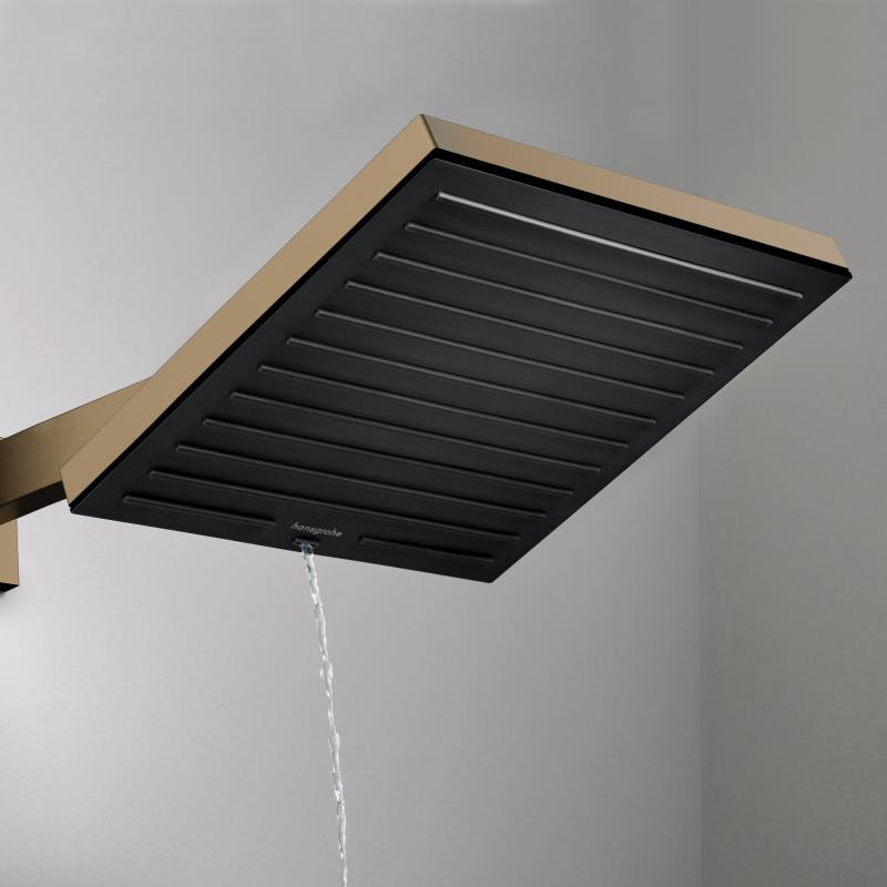 Hansgrohe Pulsify E Ecosmart deszczownica głowica prysznicowa 260 1jet brąz szczotkowany 24331140