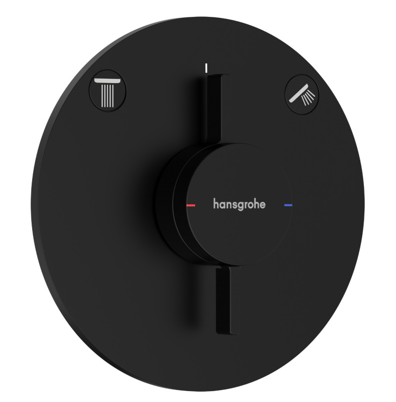 Hansgrohe DuoTurn S zestaw podtynkowy z deszczownicą Pulsify S 26x26 kompletny czarny matowy 75418670NAT01