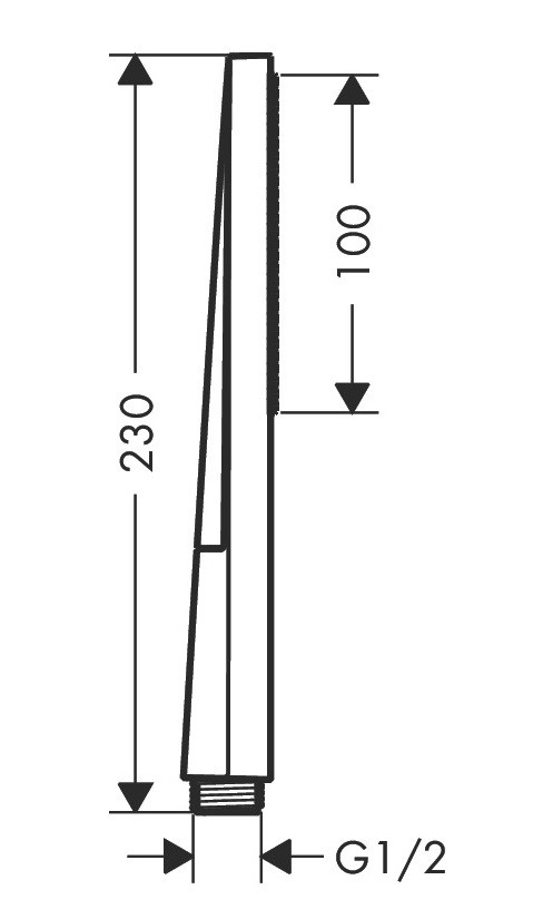 Hansgrohe Pulsify E słuchawka prysznicowa 100 1jet EcoSmart, Slim chrom połysk 24321000