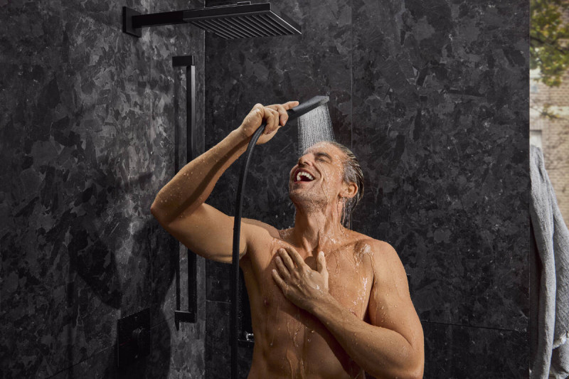 Hansgrohe Pulsify E słuchawka prysznicowa 100 1jet EcoSmart, Slim czarny matowy 24321670