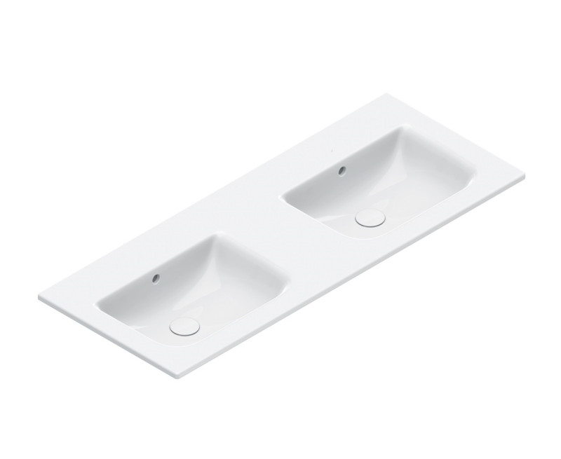 Catalano Italy 120 umywalka podwójna 120x50 bez otworów biały Cataglaze+ 0721270001