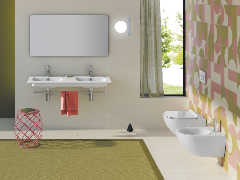 Catalano Italy 120 umywalka podwójna 120x50 bez otworów biały Cataglaze+ 0721270001