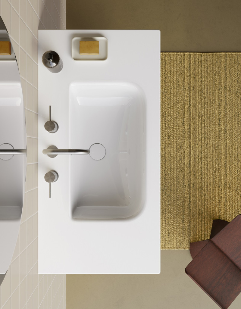 Catalano Italy umywalka z blatem 100x50 z otworem biały Cataglaze+ 0721011001