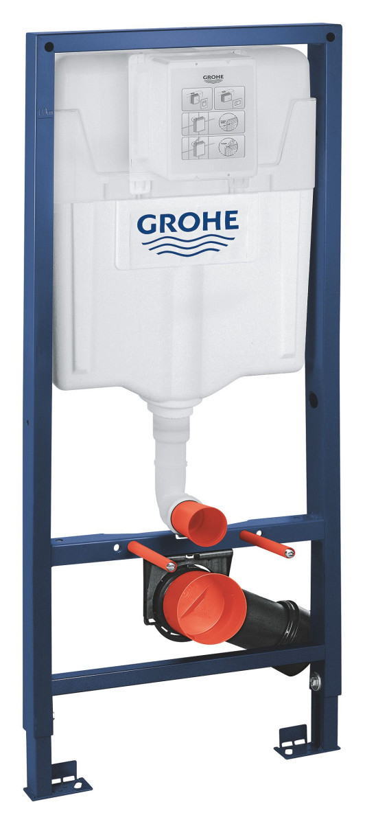 Grohe Rapid SL  stelaż podtynkowy do WC 5w1 reduktor przepływu z przyciskiem Skate Cosmopolitan czarny matowy 1000046