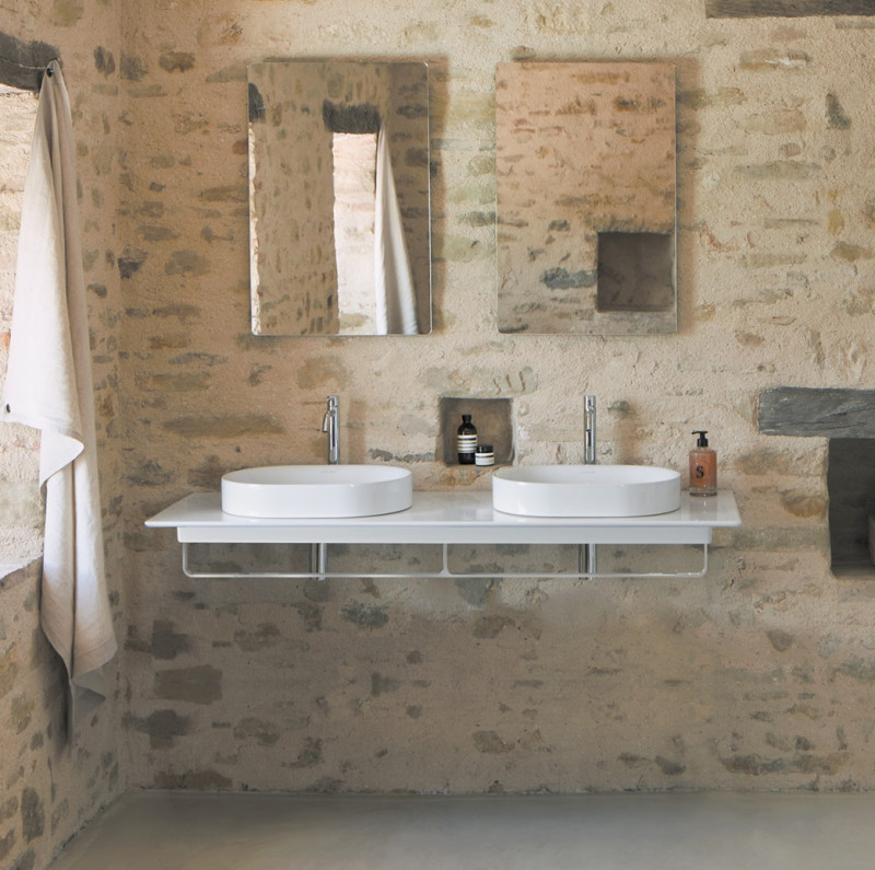 Catalano Ceramic Top blat ceramiczny 150x50 pod 2 umywalki biały połysk Cataglaze 0831510001