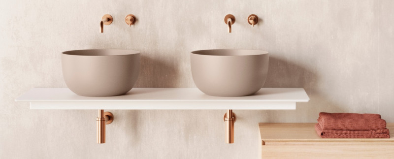 Catalano Ceramic Top blat ceramiczny 150x50 pod 2 umywalki biały połysk Cataglaze 0831510001