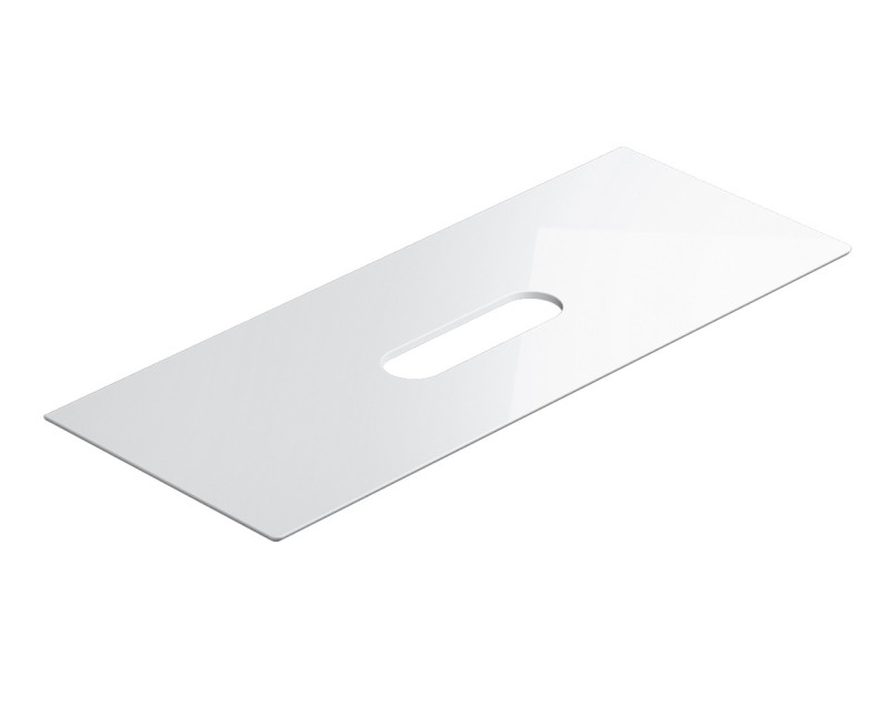 Catalano Ceramic Top blat ceramiczny 125x50 pod 1 umywalkę biały połysk Cataglaze 0831250001