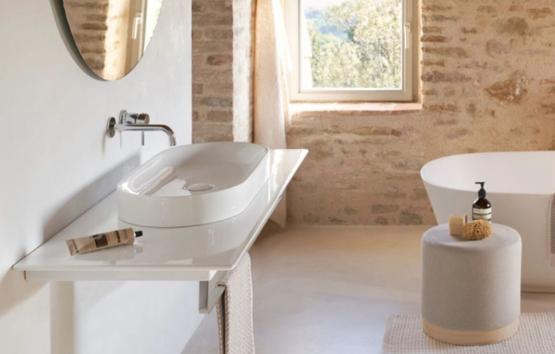 Catalano Ceramic Top blat ceramiczny 100x50 pod 1 umywalkę biały połysk Cataglaze 0831250001