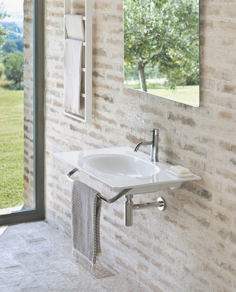 Catalano Sfera 60 umywalka z blatem ceramicznym 60x50 biały połysk Cataglaze 0520610001