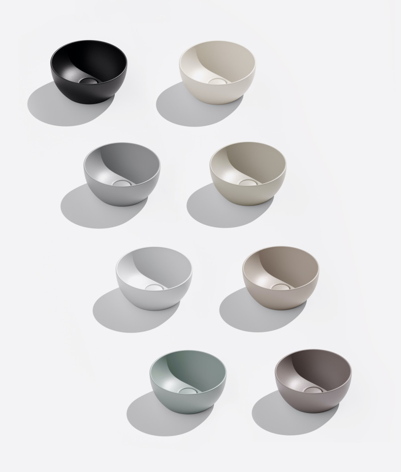 Catalano Sfera umywalka nablatowa 42x42 acqua matowy Cataglaze 0523420028