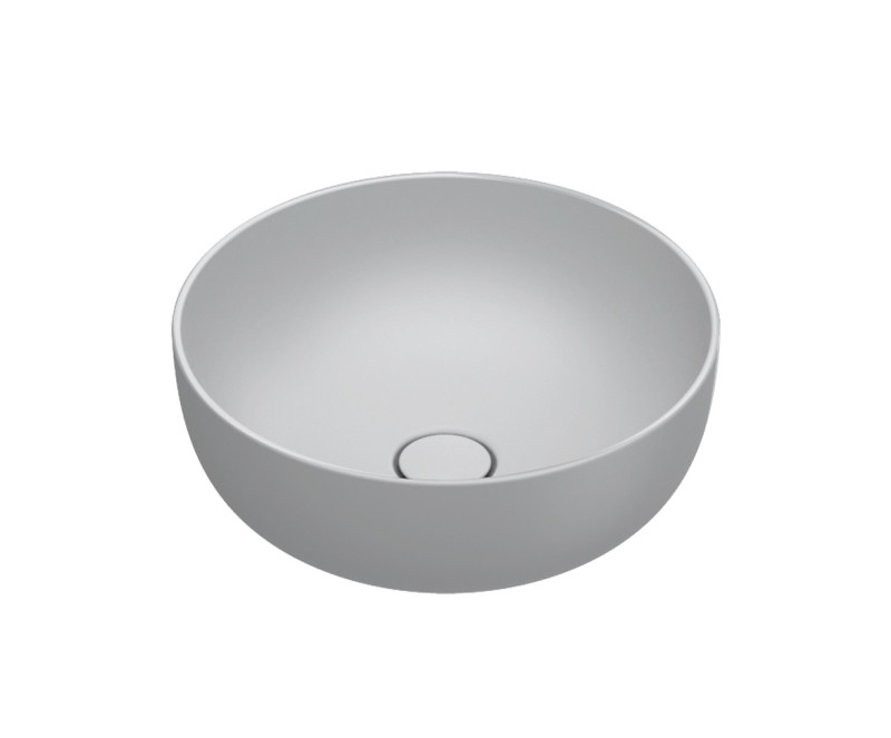 Catalano Sfera umywalka nablatowa 42x42 szary cement matowy Cataglaze 0523430023