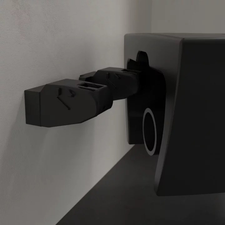 Villeroy&Boch Subway 2.0 DirectFlush muszla wisząca + deska wolnoopadająca czarny mat ceramicplus 5614R0R7 + 8M42S1R7