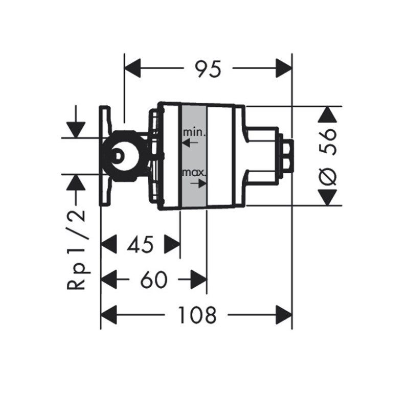 Hansgrohe zestaw podtynkowy do bidetty 29239180