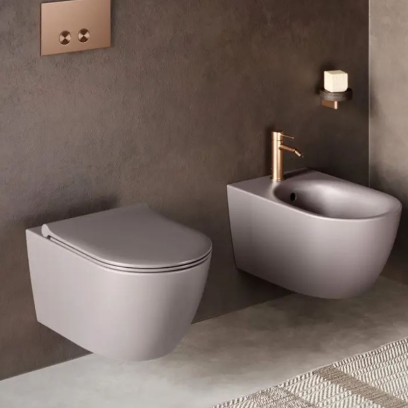 Catalano Sfera 55 Silentech muszla wisząca 55x35 tortora matowy Cataglaze 0511550032