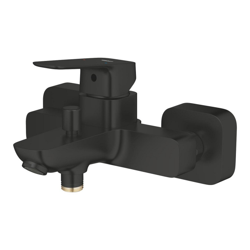 Grohe Cubeo bateria wannowa ścienna czarny matowy 1018132430