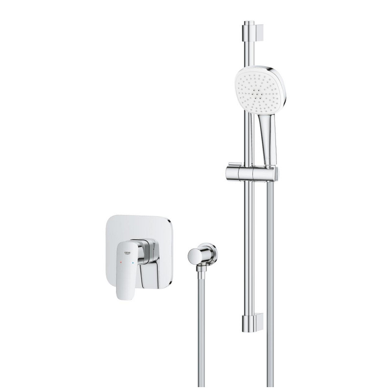 GROHE Cubeo podtynkowy zestaw prysznicowy z drążkiem Tempesta 110 chrom 1053350000