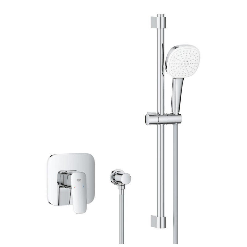 GROHE Cubeo kompletny podtynkowy zestaw prysznicowy z drążkiem Tempesta 110 chrom 1053350000 + 35600000