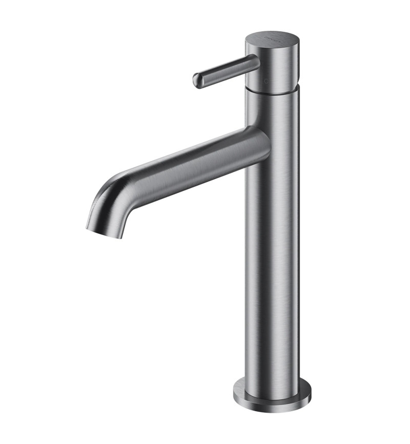 Omnires Y bateria umywalkowa stojąca średnio wysoka nikiel szczotkowany Y1212CNI