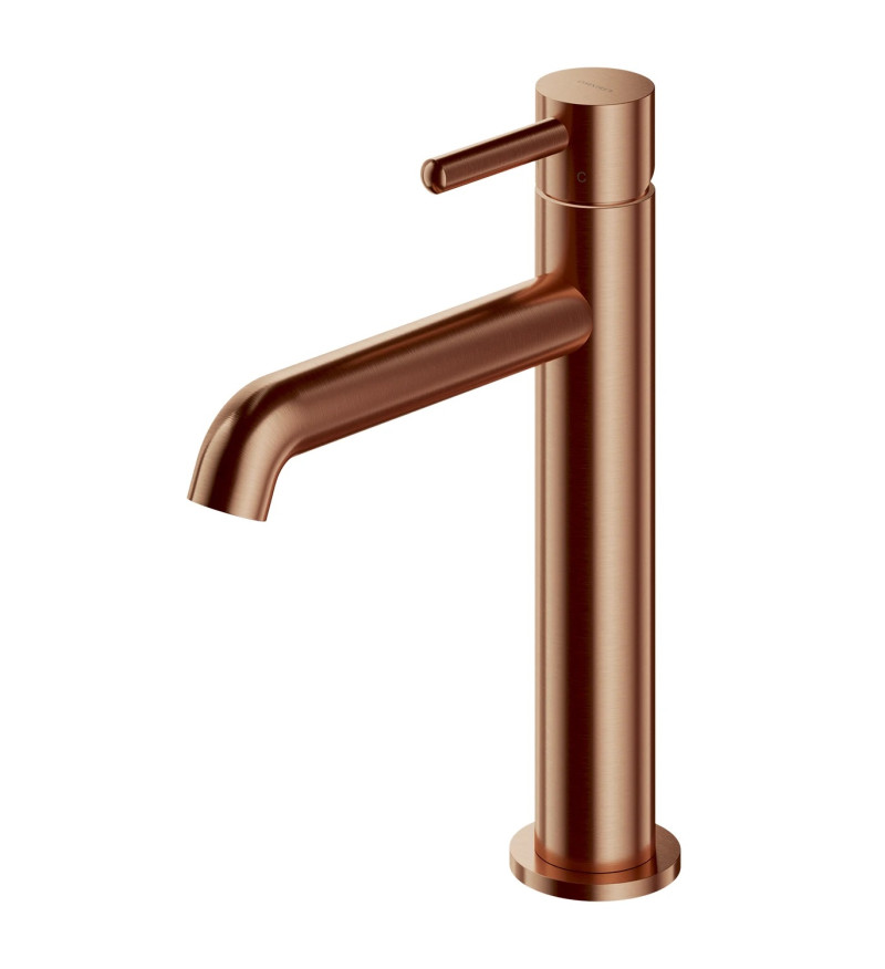 Omnires Y bateria umywalkowa stojąca średnio wysoka miedź szczotkowana Y1212CCPB