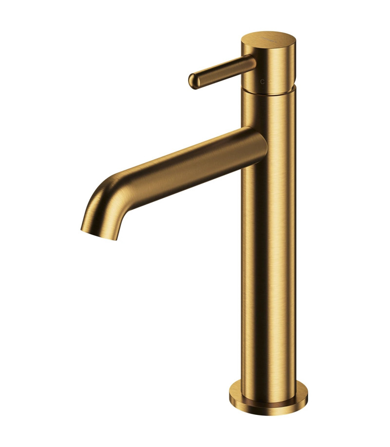 Omnires Y bateria umywalkowa stojąca średnio złoty szczczotkowany Y1212CGLB