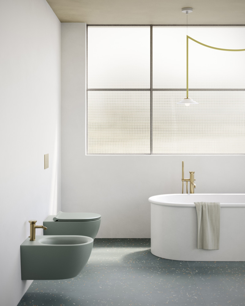 Catalano Sfera bidet wiszący 55x35 satin acqua Cataglaze 0518551028