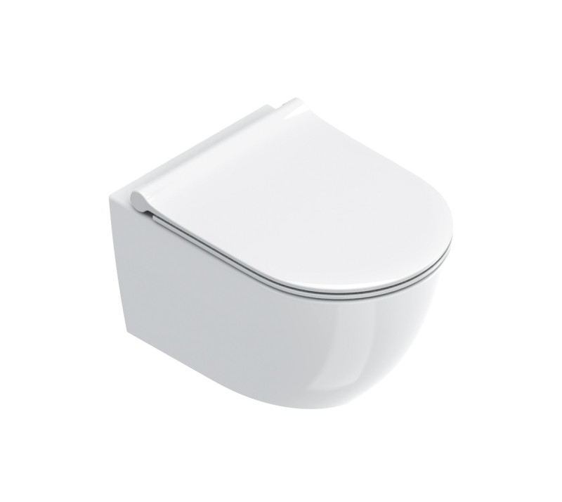 Catalano Sfera 50 Silentech muszla wisząca 50x35 biały połysk Cataglaze 0511500001