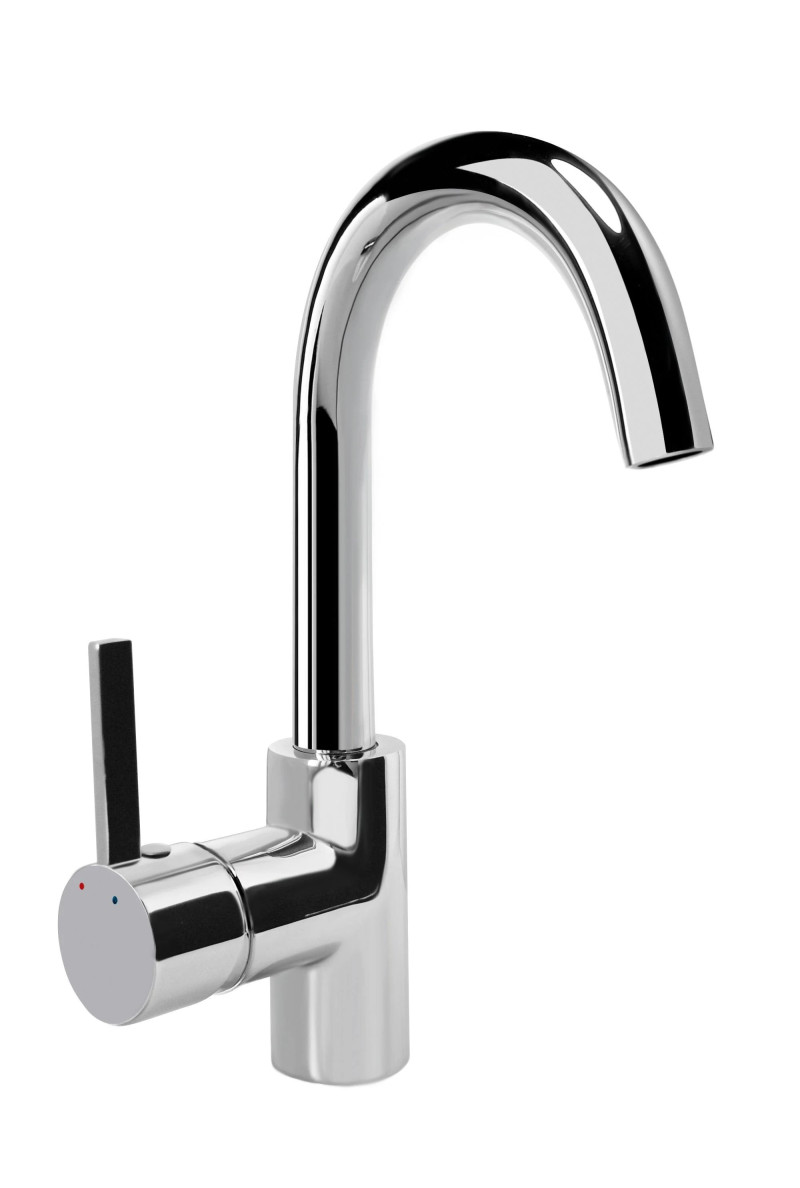 Deante Floks bateria umywalkowa bez korka chrom połysk BCF 024M