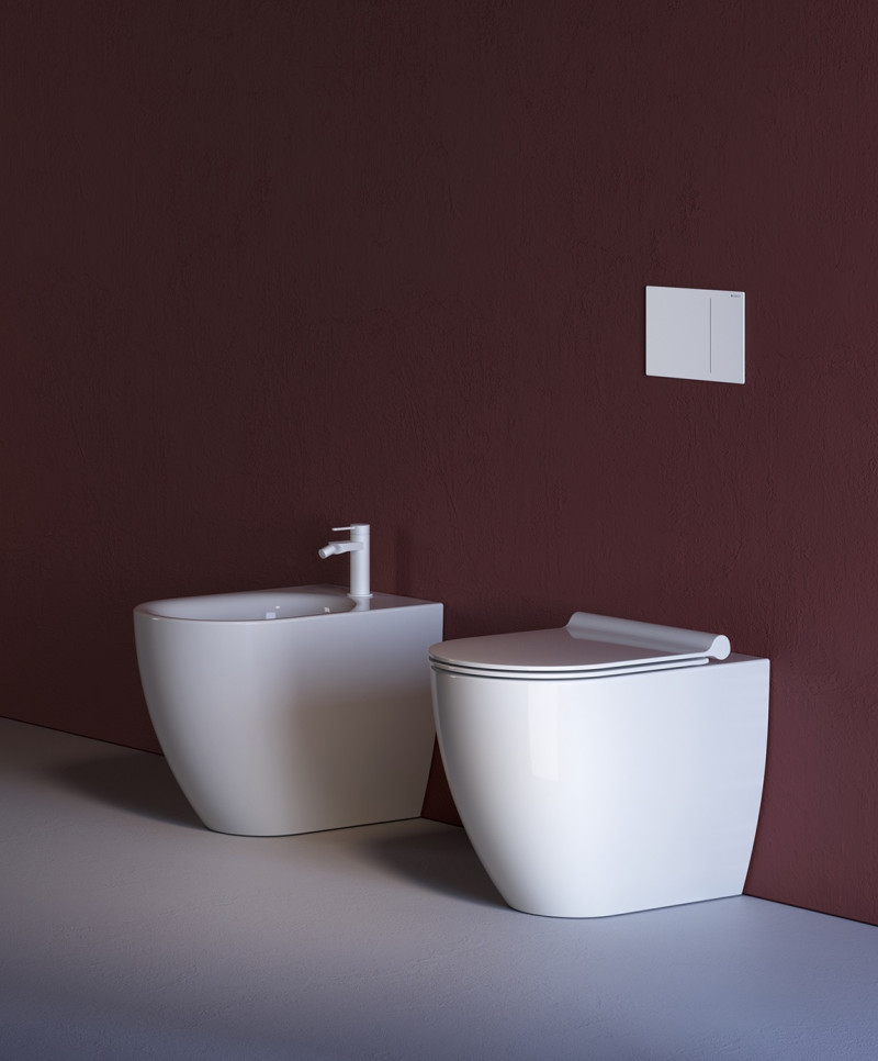 Catalano Sfera 55 Silentech muszla stojąca 55x35 biały połysk Cataglaze 0514550001