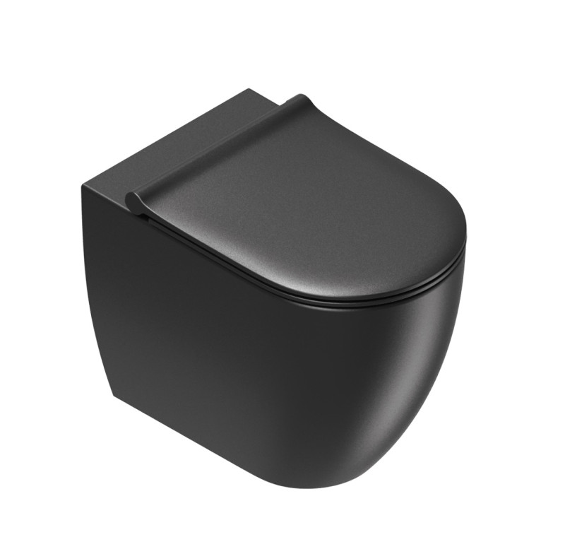 Catalano Sfera 55 Silentech muszla stojąca 55x35 czarny matowy Cataglaze 0514550022