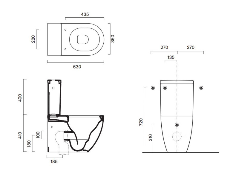 Catalano Sfera muszla kompaktowa biały połysk Catalglaze+ 0515630001
