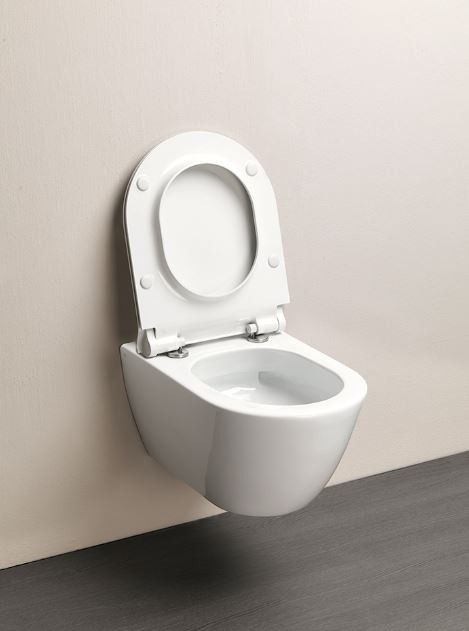GSI Pura SwirlFlush muszla wc wisząca z deską wolnoopadającą 55 cm biały extraglaze 881511 FISR2 MS86CSN11