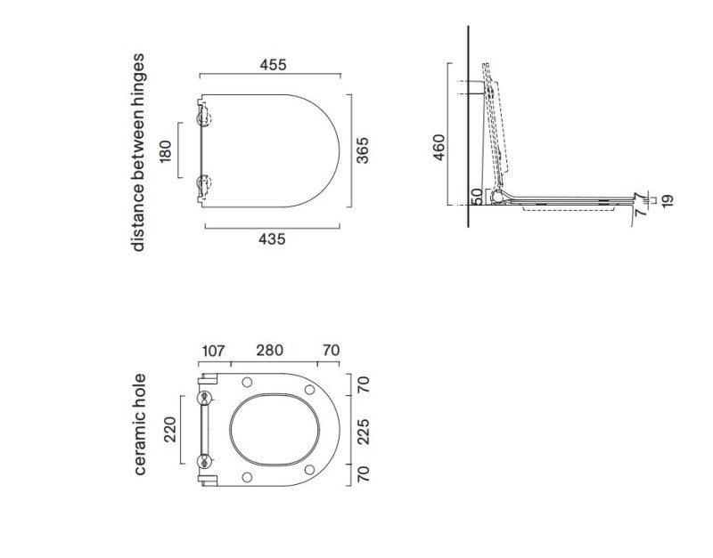 Catalano Sfera deska sedesowa wolnopadająca slim biały połysk 0551210001