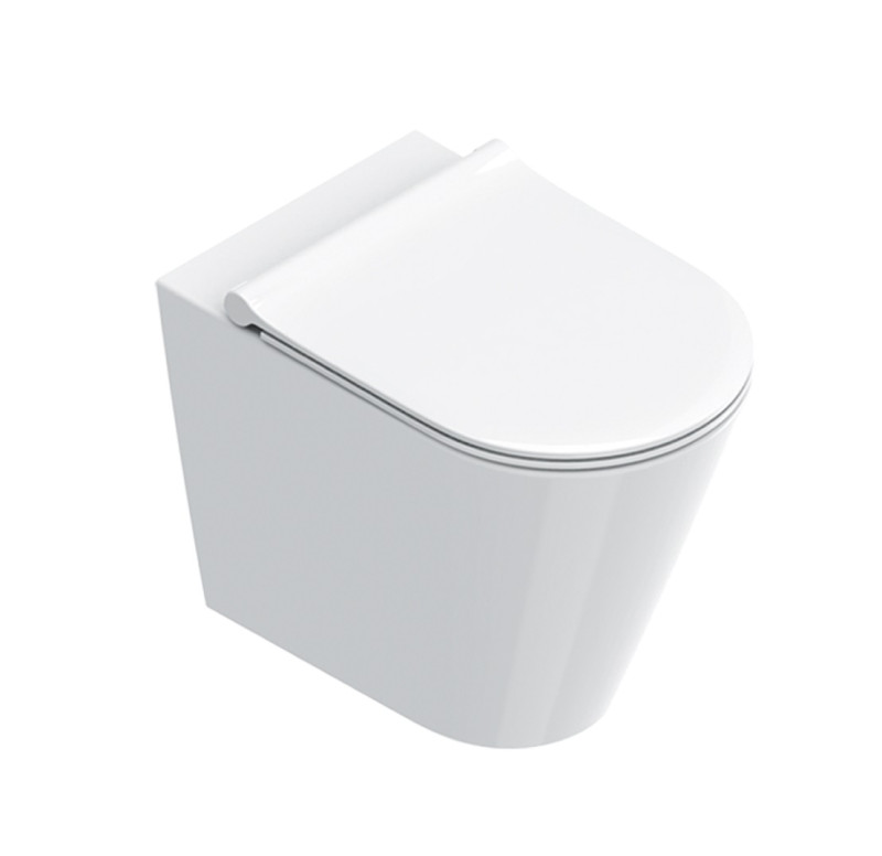 Catalano Zero 55 Silentech muszla WC stojąca BTW biały połysk Catalglaze+ 0114550001