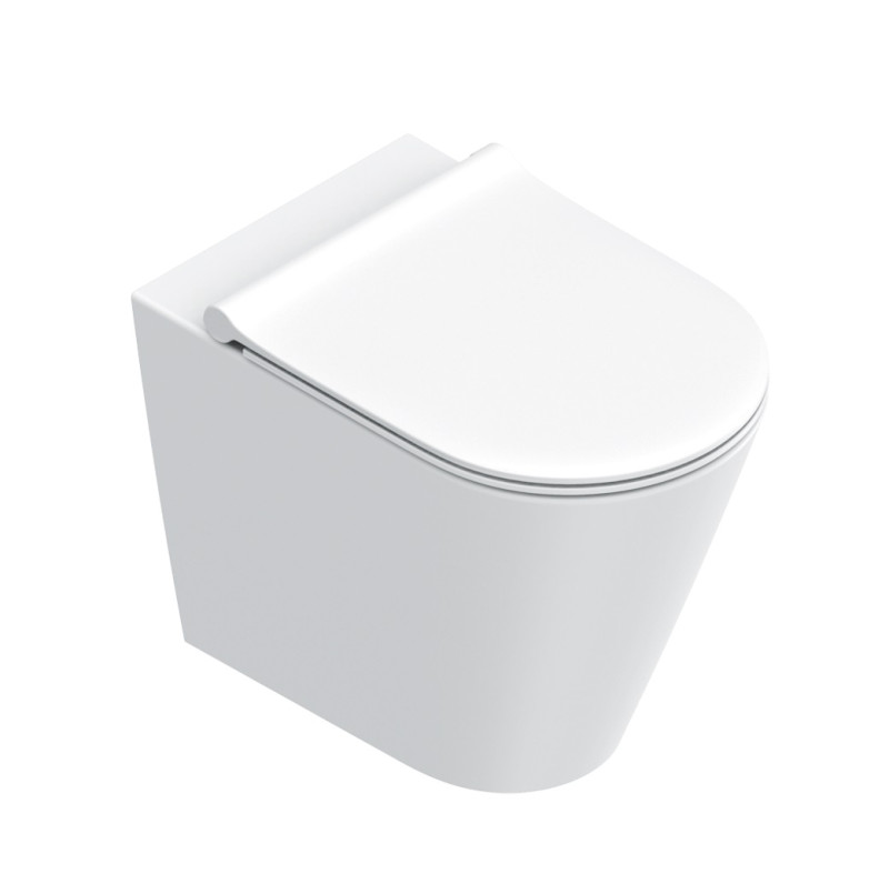 Catalano Zero 55 Silentech muszla WC stojąca BTW biały matowy Catalglaze+ 0114550021