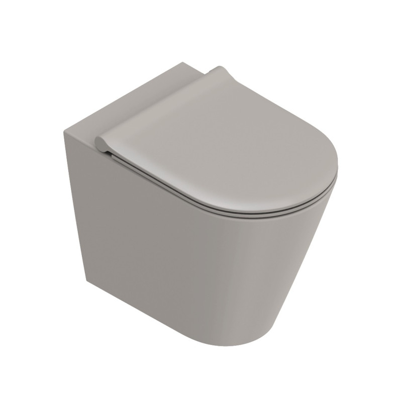 Catalano Zero 55 Silentech muszla WC stojąca BTW tortora matowy Catalglaze+ 0114550032