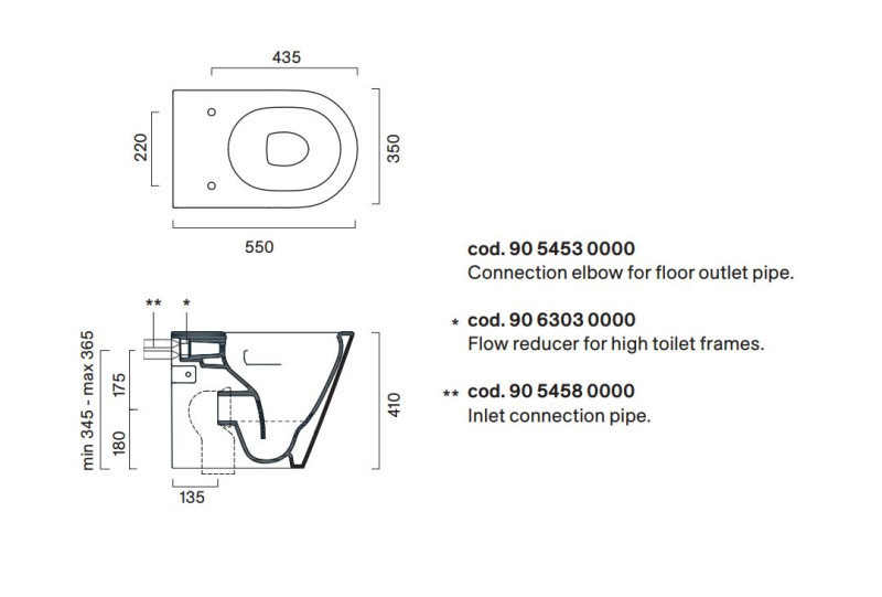Catalano Zero 55 Silentech muszla WC stojąca BTW tortora matowy Catalglaze+ 0114550032