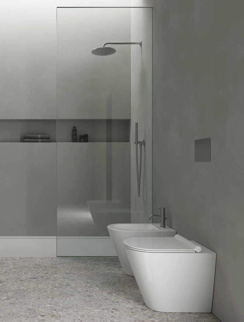 Catalano Zero bidet stojący BTW 55x35 cm biały połysk Cataglaze+ 0119551001