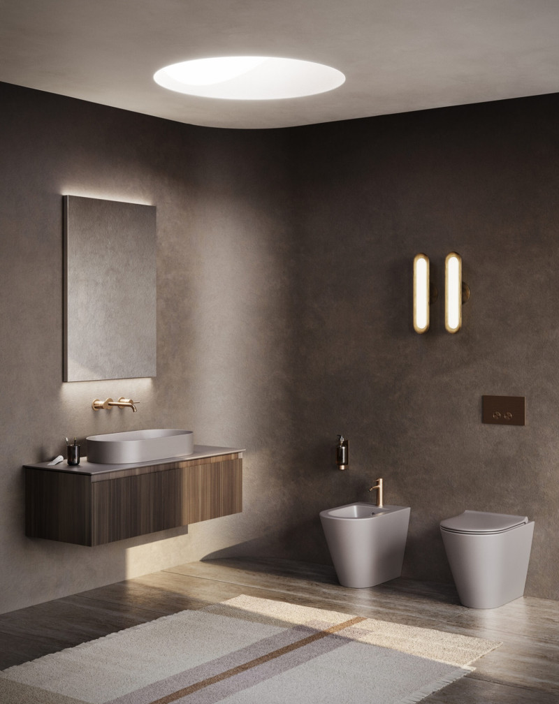 Catalano Zero bidet stojący BTW 55x35 cm tortora matowy Cataglaze+ 0119551032