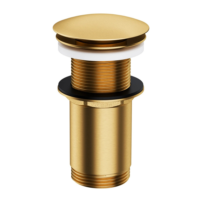 Omnires korek klik-klak do umywalki bez przelewu złoty szczotkowany A716GLB