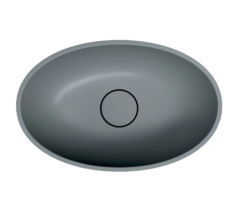 Omnires Shell M+ umywalka nablatowa 50x32 cm ash grey mat SHELL500UNAG