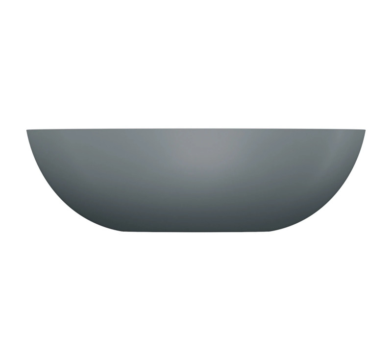 Omnires Shell M+ umywalka nablatowa 50x32 cm ash grey mat SHELL500UNAG