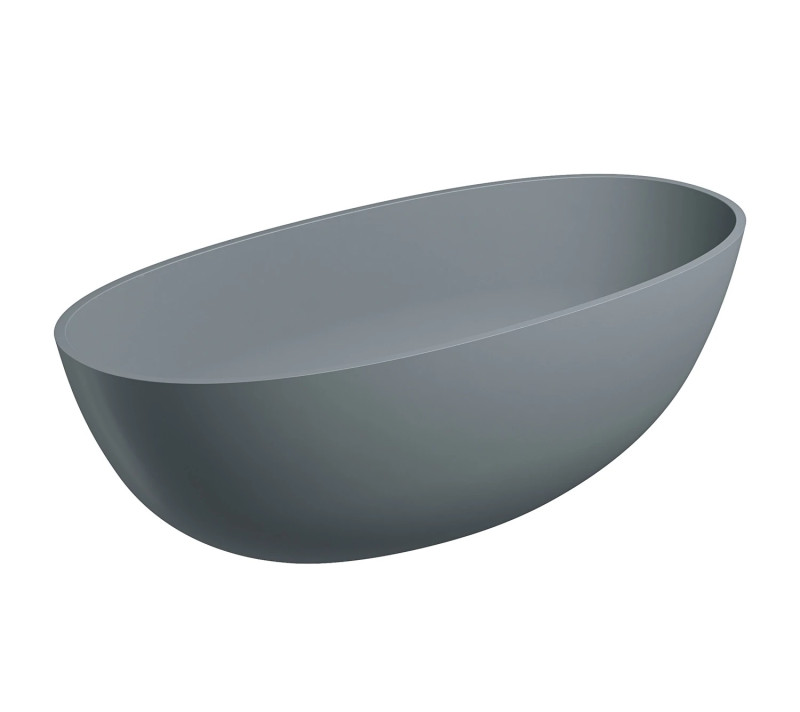 Omnires Shell M+ wanna wolnostojąca 160x75 cm ash grey mat SHELLWWAG