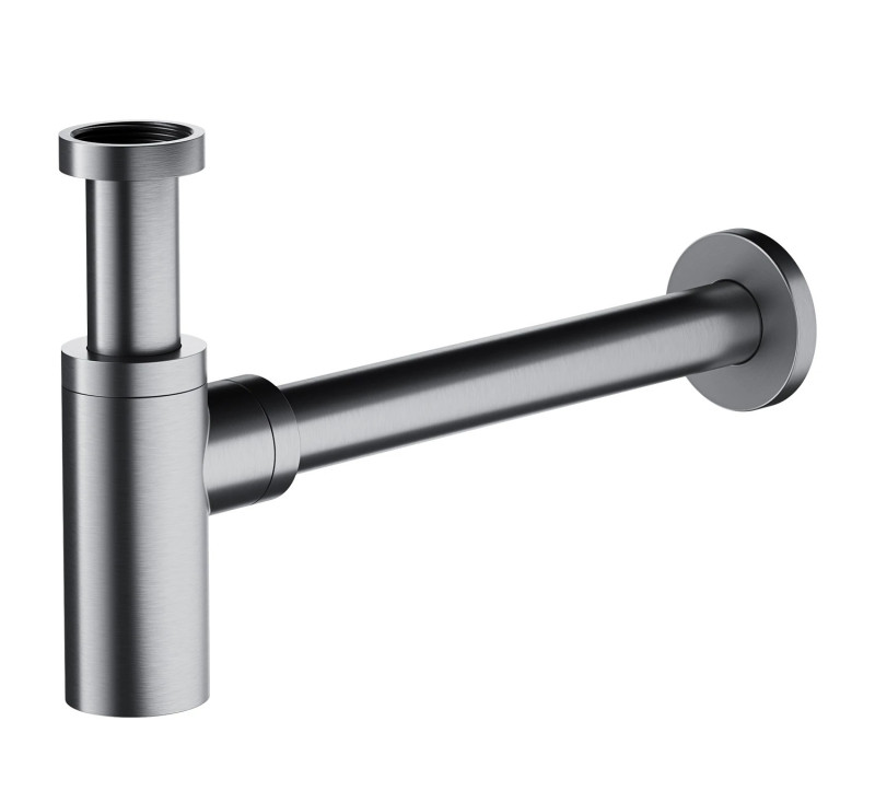 Omnires syfon umywalkowy ozdobny nikiel szczotkowany A186NI