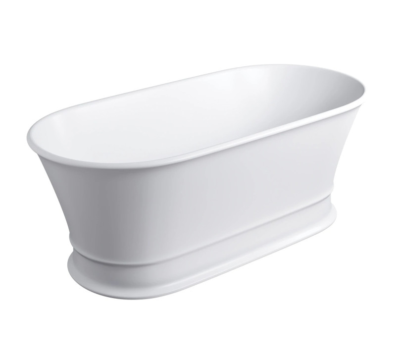 Omnires Marble+ Classica wanna wolnostojąca 160x79 lany marmur biały mat CLASSICAWWBM