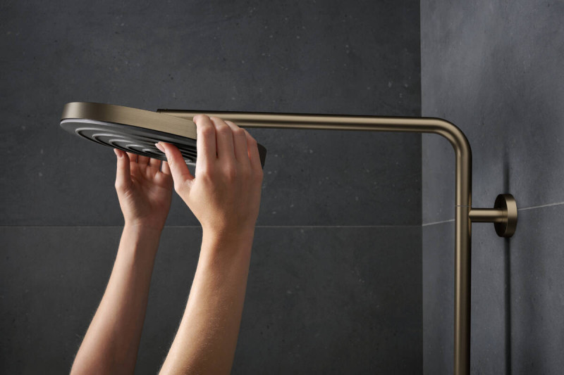 Hansgrohe Pulsify S Puro zestaw prysznicowy 260 1jet EcoSmart z Ecostat Fine i słuchawką 3jet brąz szczotkowany 24237140