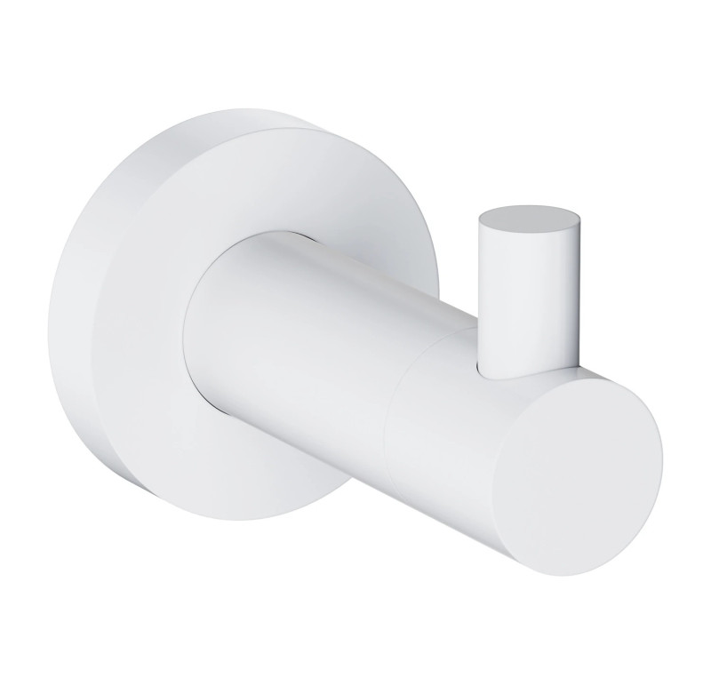 Omnires Modern Project haczyk pojedyńczy biały mat MP60110WM