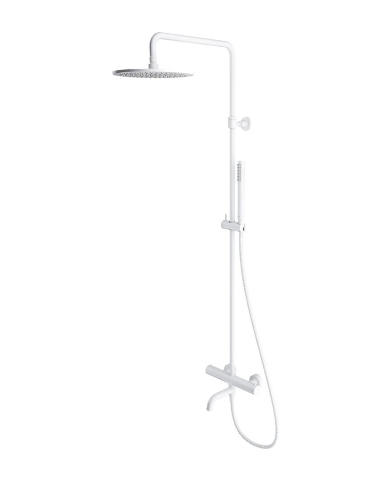 Omnires Y termostatyczny system wannowy natynkowy biały mat Y1234WM