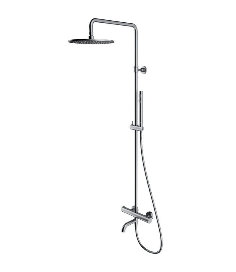 Omnires Y termostatyczny system wannowy natynkowy nikiel szczotkowany Y1234NI